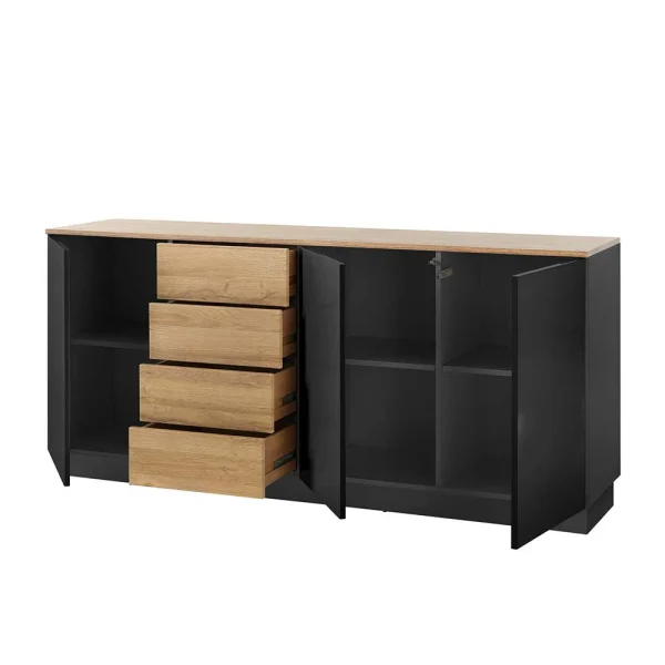 181x85x43 Designer Sideboard Zweifarbig – Fincaldon 5
