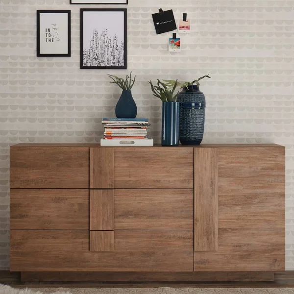 181x90x44 Sideboard Mit Sechs Schubladen & Tür – Basento 3