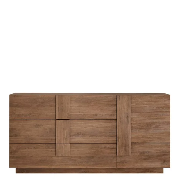 181x90x44 Sideboard Mit Sechs Schubladen & Tür – Basento 1
