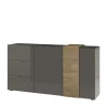 181x94x44 Hochglanz Kombi-Kommode In Grau – Eracosta 22