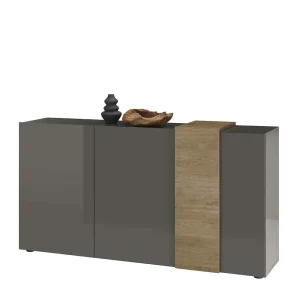181x94x44 Hochglanz Sideboard In Dunkelgrau – Eracosta 14