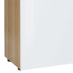 181x99x40 Hohes Sideboard In Weiß Glas – Ayfuna 14