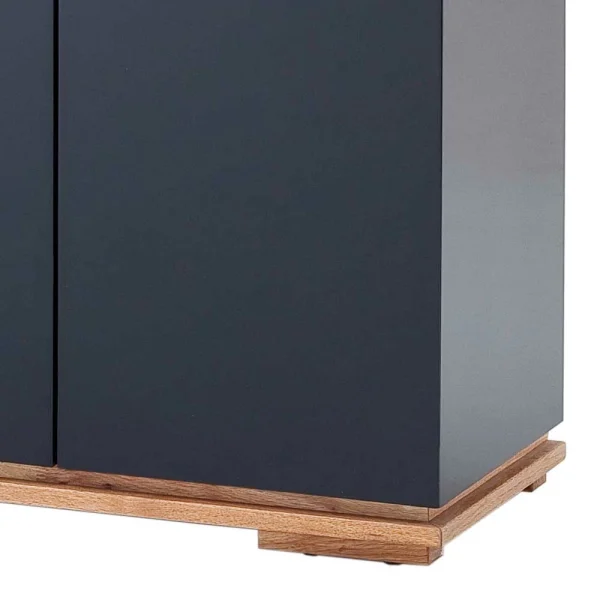 182x81x40 Hochglanz Sideboard In Schwarz – Ercurs 6