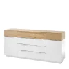 182x83x40 Skandi Sideboard In Eiche & Weiß – Hedisca 8
