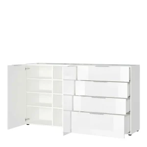 184x101x42 Cm Design Sideboard Mit Glas Beschichtung – Daven 12