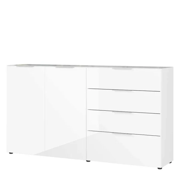 184x101x42 Cm Design Sideboard Mit Glas Beschichtung – Daven 1