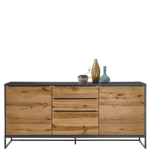 184x85x40 Industrial Anrichte Mit Bügelgestell Aus Metall – Rajesvan 10