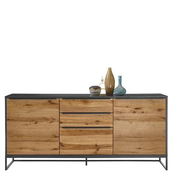184x85x40 Industrial Anrichte Mit Bügelgestell Aus Metall – Rajesvan 3