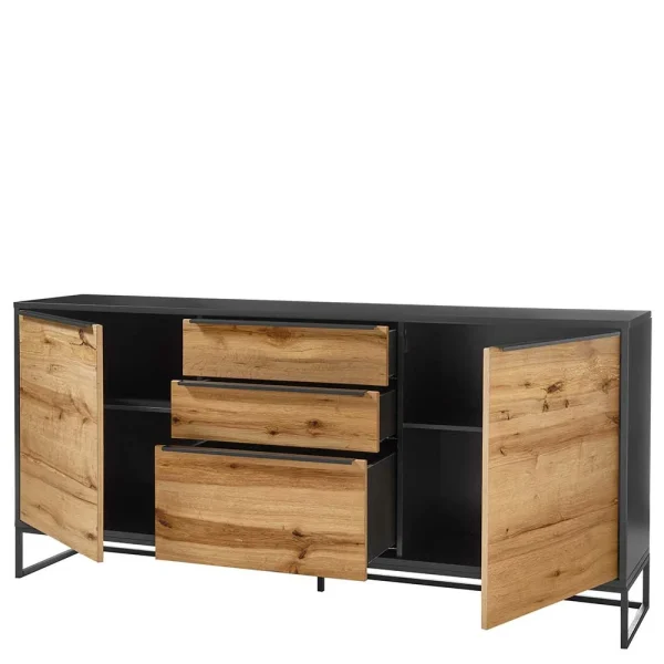 184x85x40 Industrial Anrichte Mit Bügelgestell Aus Metall – Rajesvan 4