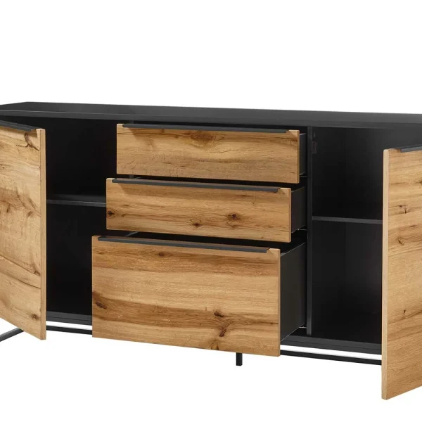 184x85x40 Industrial Anrichte Mit Bügelgestell Aus Metall – Rajesvan 5