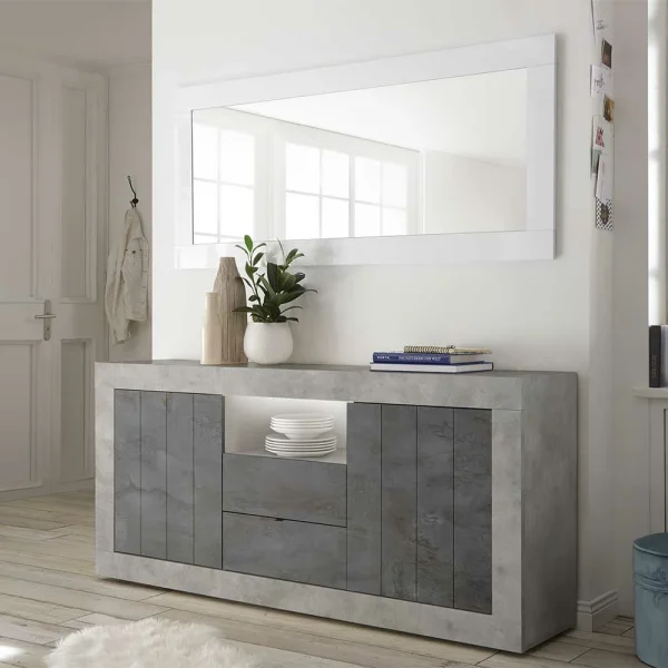 184x86x43 Sideboard In Grau Zweifarbig – Faith 4