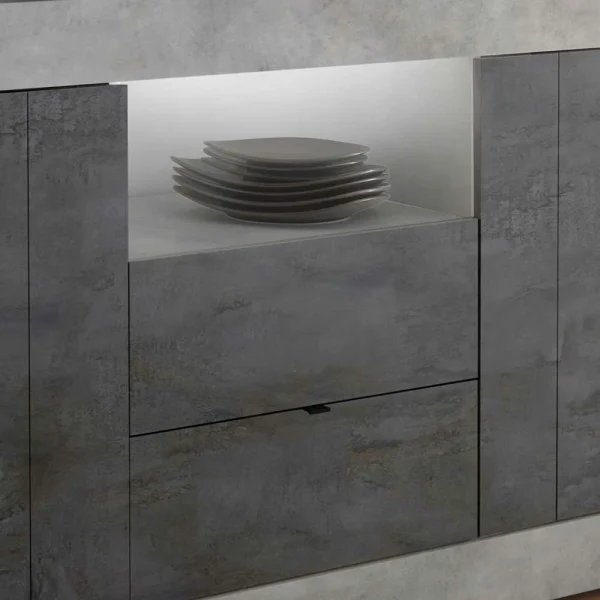 184x86x43 Sideboard In Grau Zweifarbig – Faith 6