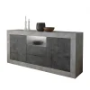184x86x43 Sideboard In Grau Zweifarbig – Faith 22
