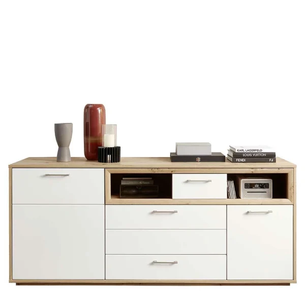 185x80x48 Sideboard Mit Klappe & Schubladen – Vindrosca 1