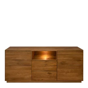 185x84x40 Sideboard Aus Zerreiche Massivholz – Palium 12