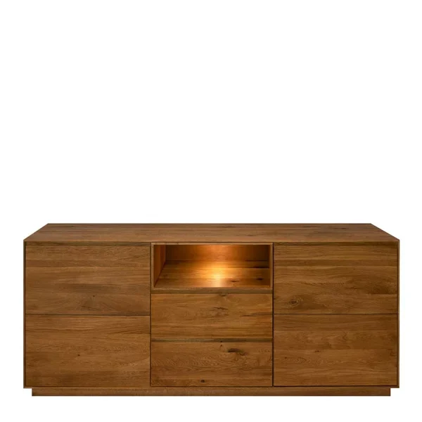 185x84x40 Sideboard Aus Zerreiche Massivholz – Palium 4