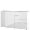 186x107x40 Cm Hochglanz Sideboard In Weiß – Alida 20