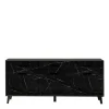 186x85x40 Sideboard In Marmoroptik Schwarz – Jaennos 20