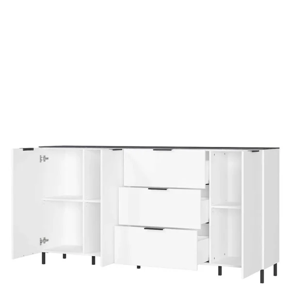 192x98x40 Große Anrichte In Weiß & Marmor – Mydenza 6