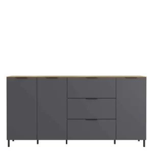 192x98x40 Hohes Sideboard In Dunkelgrau – Lurys 10