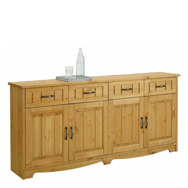 194x89x37 Holz Sideboard Aus Kiefer Natur – Vanpos 3