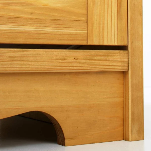 194x89x37 Holz Sideboard Aus Kiefer Natur – Vanpos 6