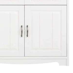 194x91x37 Holzanrichte In Weiß & Grau – Ayrinu 18