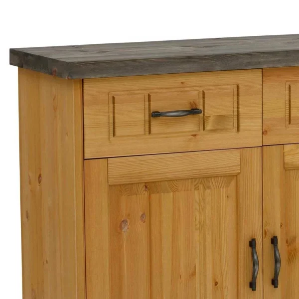 194x91x37 Kiefernholz Anrichte Im Landhausstil – Ostanzia 6