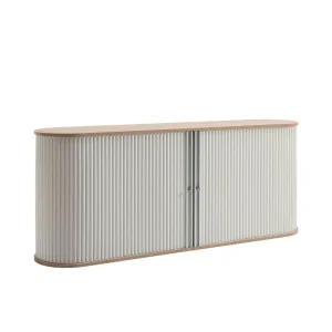 196cm Rollladen Sideboard In Weiß Eiche – Bassy 10
