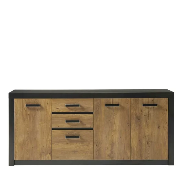198cm Langes Sideboard In Kastanie Holz-Optik – Ebrican 4