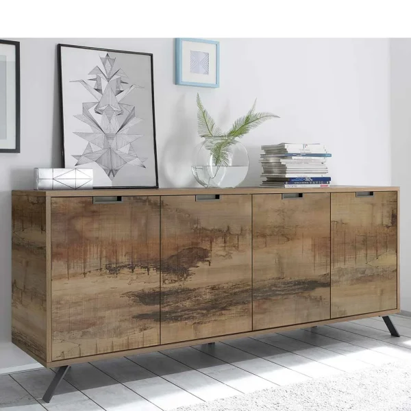 206cm Breites 4-türiges Sideboard Modern – Shinoria 3