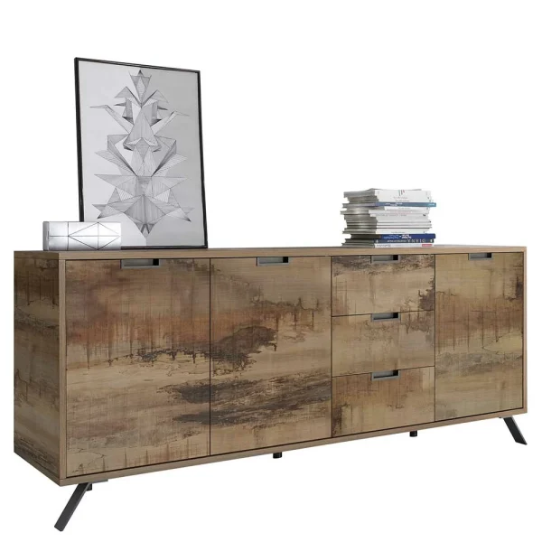 206x85x50 Cm Sideboard Mit Metall-Füßen – Shinoria 1