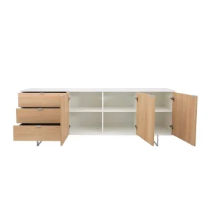 208x77x43 Sideboard In Eiche Dekor & Weiß – Lysdanu 12