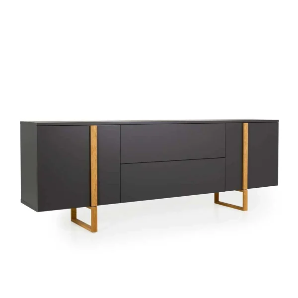 216x78x43 Sideboard In Anthrazit & Eiche – Dravus 3