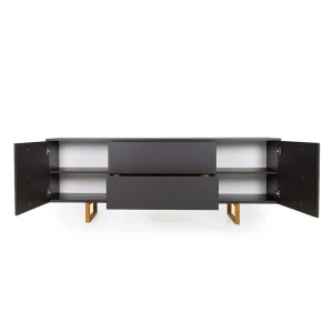 216x78x43 Sideboard In Anthrazit & Eiche – Dravus 14