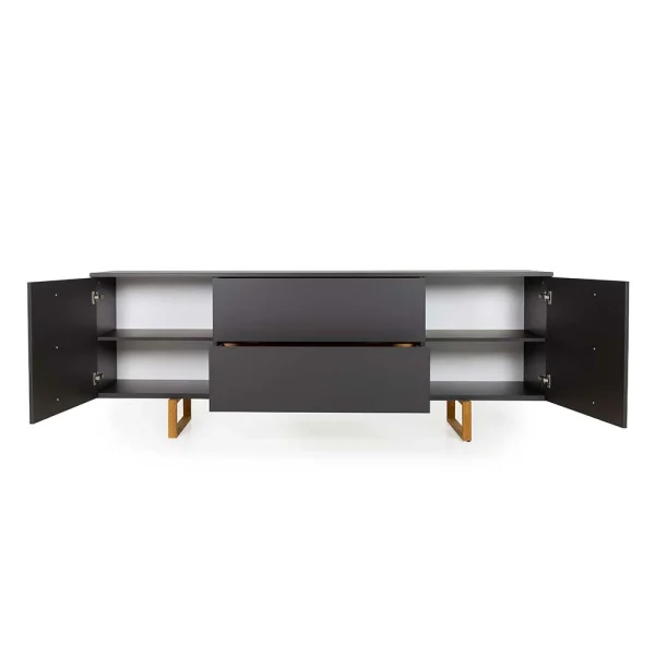 216x78x43 Sideboard In Anthrazit & Eiche – Dravus 5