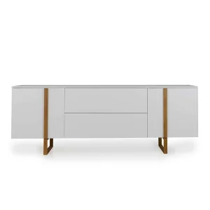 216x78x43 Skandi Sideboard Mit Bügelgestell Aus Holz – Toinun 12
