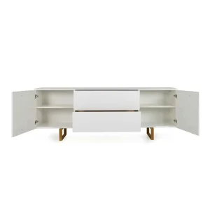 216x78x43 Skandi Sideboard Mit Bügelgestell Aus Holz – Toinun 14