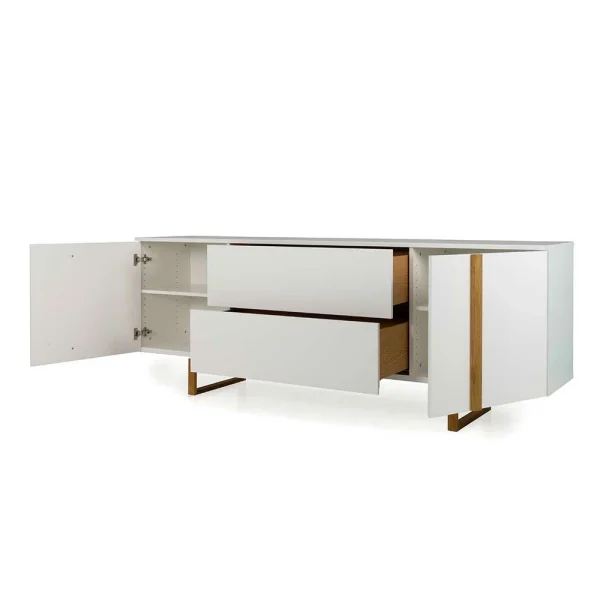 216x78x43 Skandi Sideboard Mit Bügelgestell Aus Holz – Toinun 6