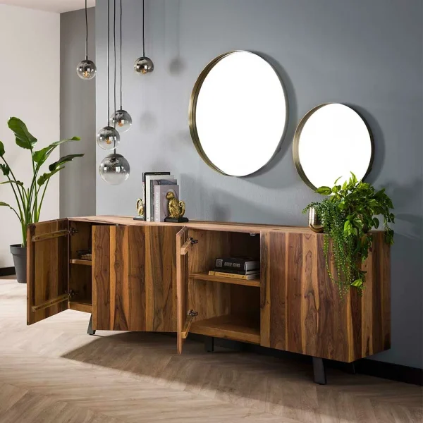 220x75x40 Sideboard Aus Nussbaum Massivholz – Pepepa 4
