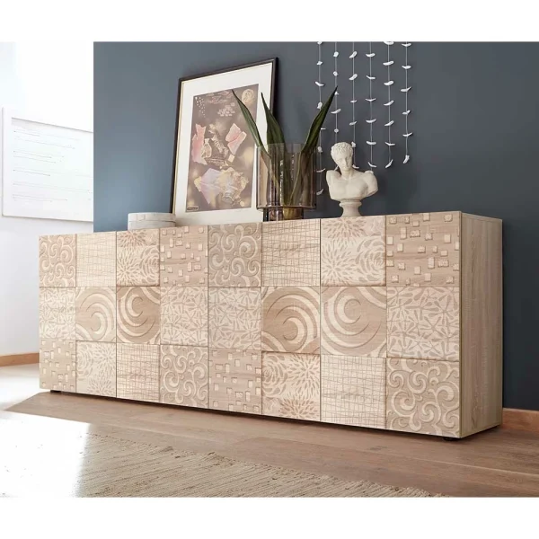 241 Cm Langes Sideboard In Eiche Sonoma Dekor – Bielvas 3