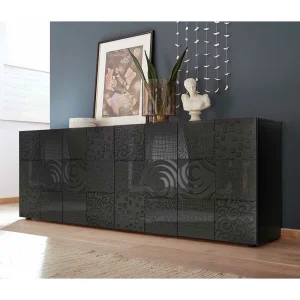 241x84x42 Hochglanz Sideboard In Anthrazit – Ipatal 9