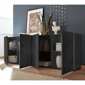 241x84x42 Hochglanz Sideboard In Anthrazit – Ipatal 11