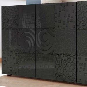 241x84x42 Hochglanz Sideboard In Anthrazit – Ipatal 15