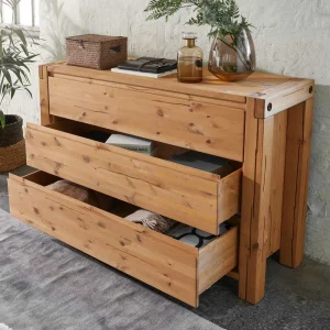 3 Schubladen Kommode Aus Kiefer In Honig – Mimdos 9