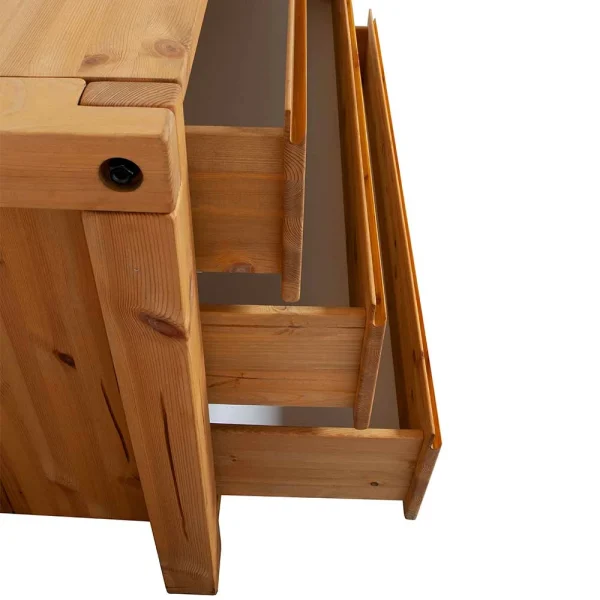3 Schubladen Kommode Aus Kiefer In Honig – Mimdos 6