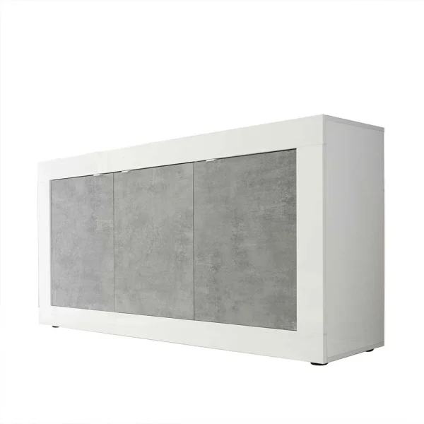 3-türiges Design-Sideboard In Beton Dekor – Narandu 1