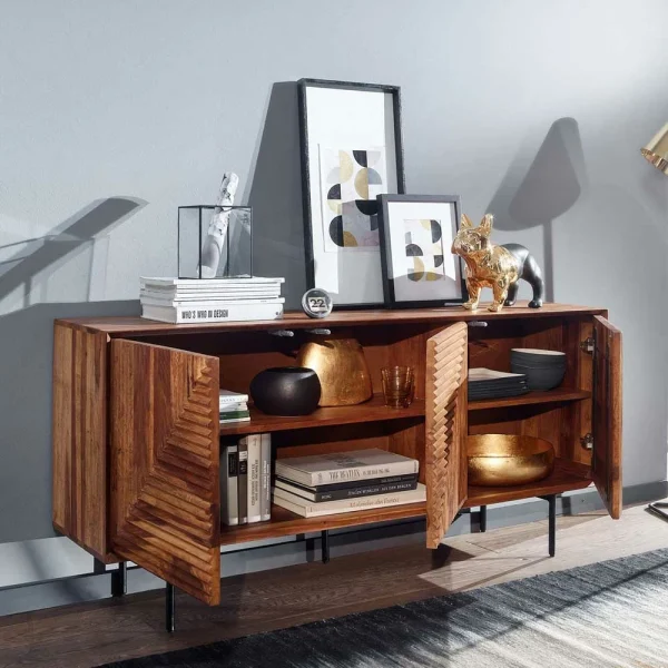 3-türiges Designer Sideboard Aus Massivholz – Madrino 5