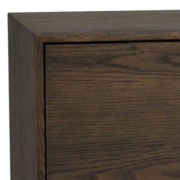 3-türiges Holz Sideboard In Dunkelbraun Eiche – Filmanu 6