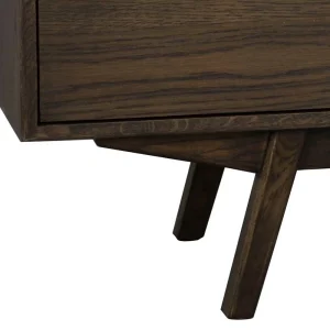 3-türiges Holz Sideboard In Dunkelbraun Eiche – Filmanu 18